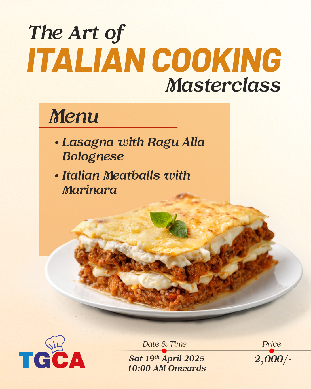 Art Of Italian Cooking Masterclass