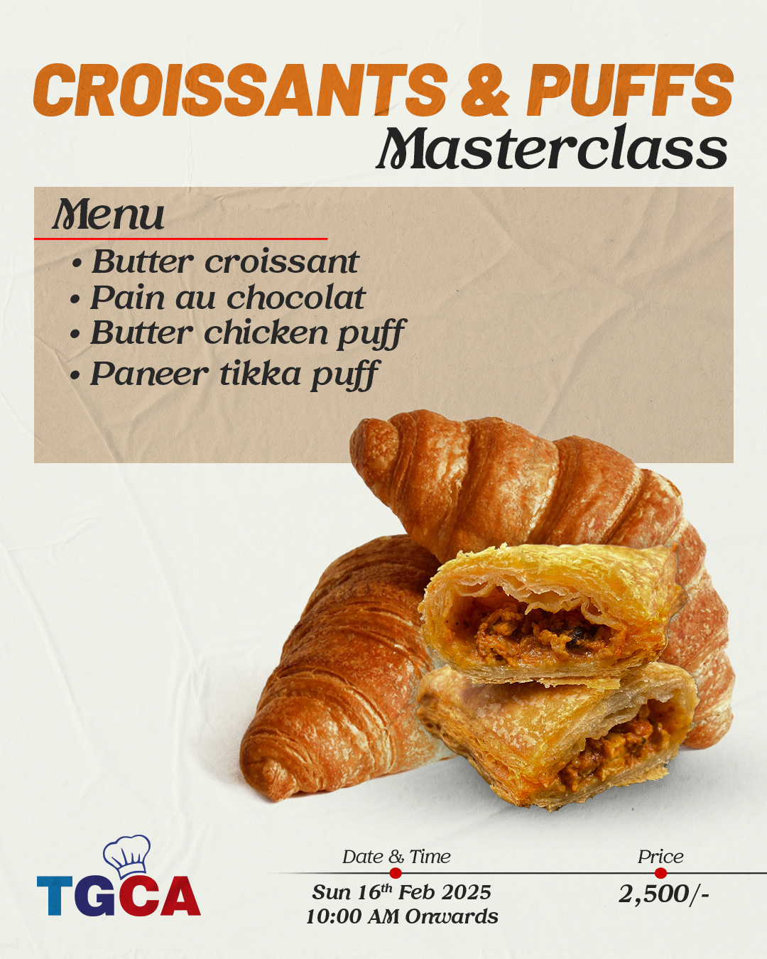 Croissant & Puffs - MasterClass